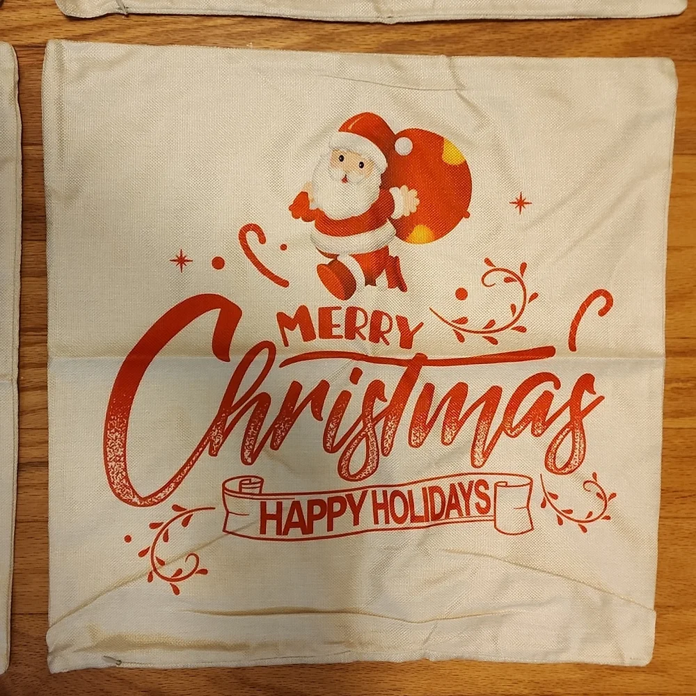 Throw Pillow Covers for Christmas NEW 4 Pack